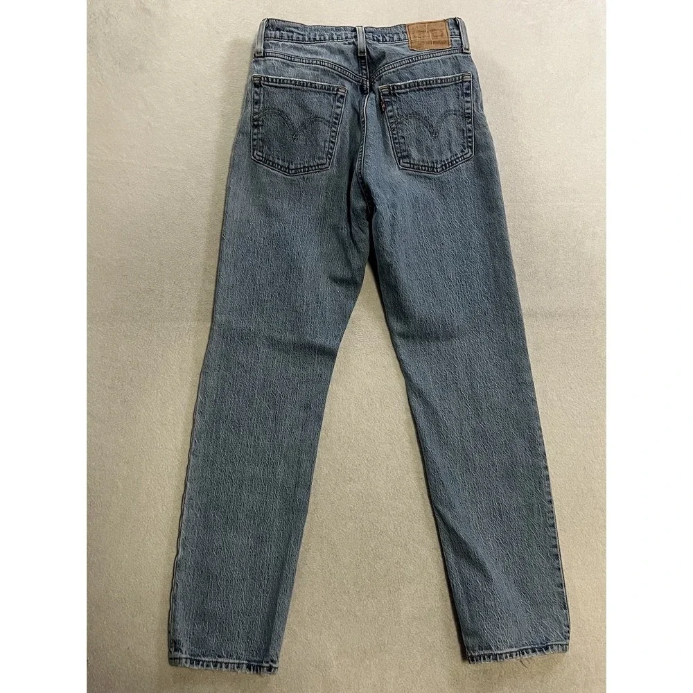 Levis Jeans Women's 25 Blue Denim 501 Original Button Fly Pants Size 25x30